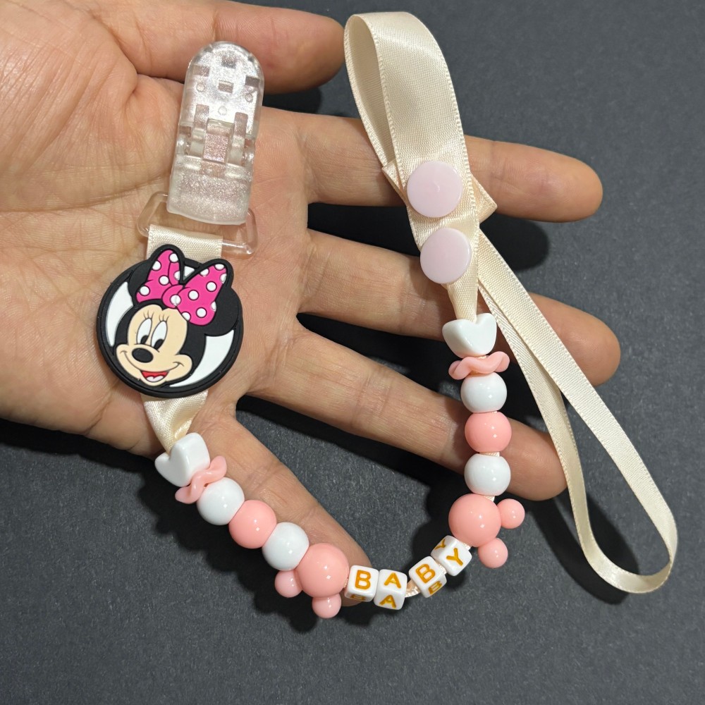 Baby Pacifier Clip - 귀여운 아기 젖꼭지 체인 클립, 가짜