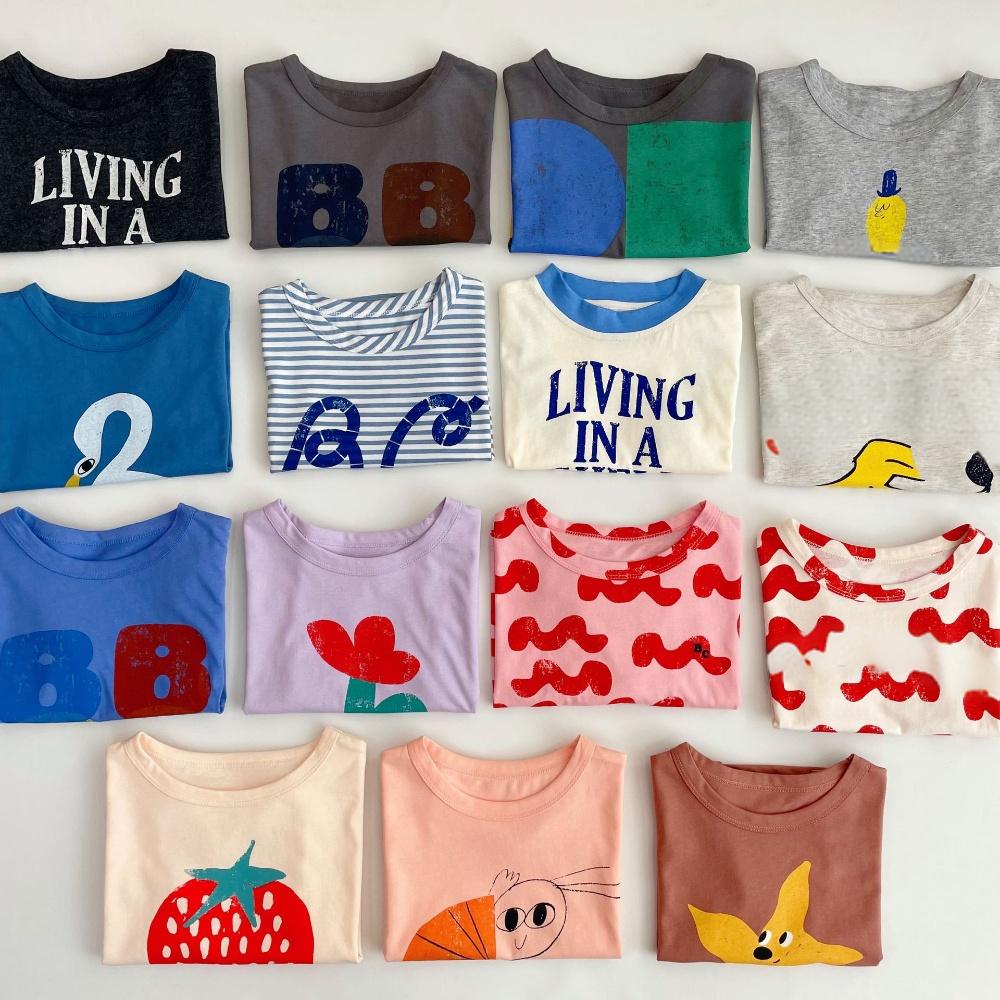 Baby Products Korea - 한국 스타일 아동 티셔츠 여름 캐주얼