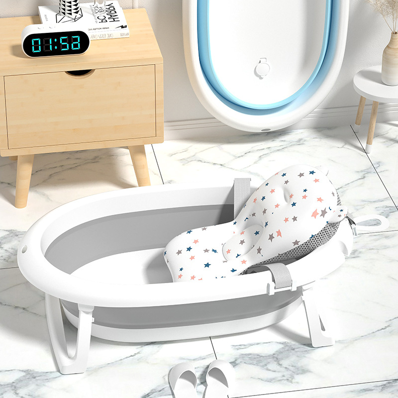 Baby Bath Tub Foldable - 아기용 디지털 온도 감지 욕조, 아기