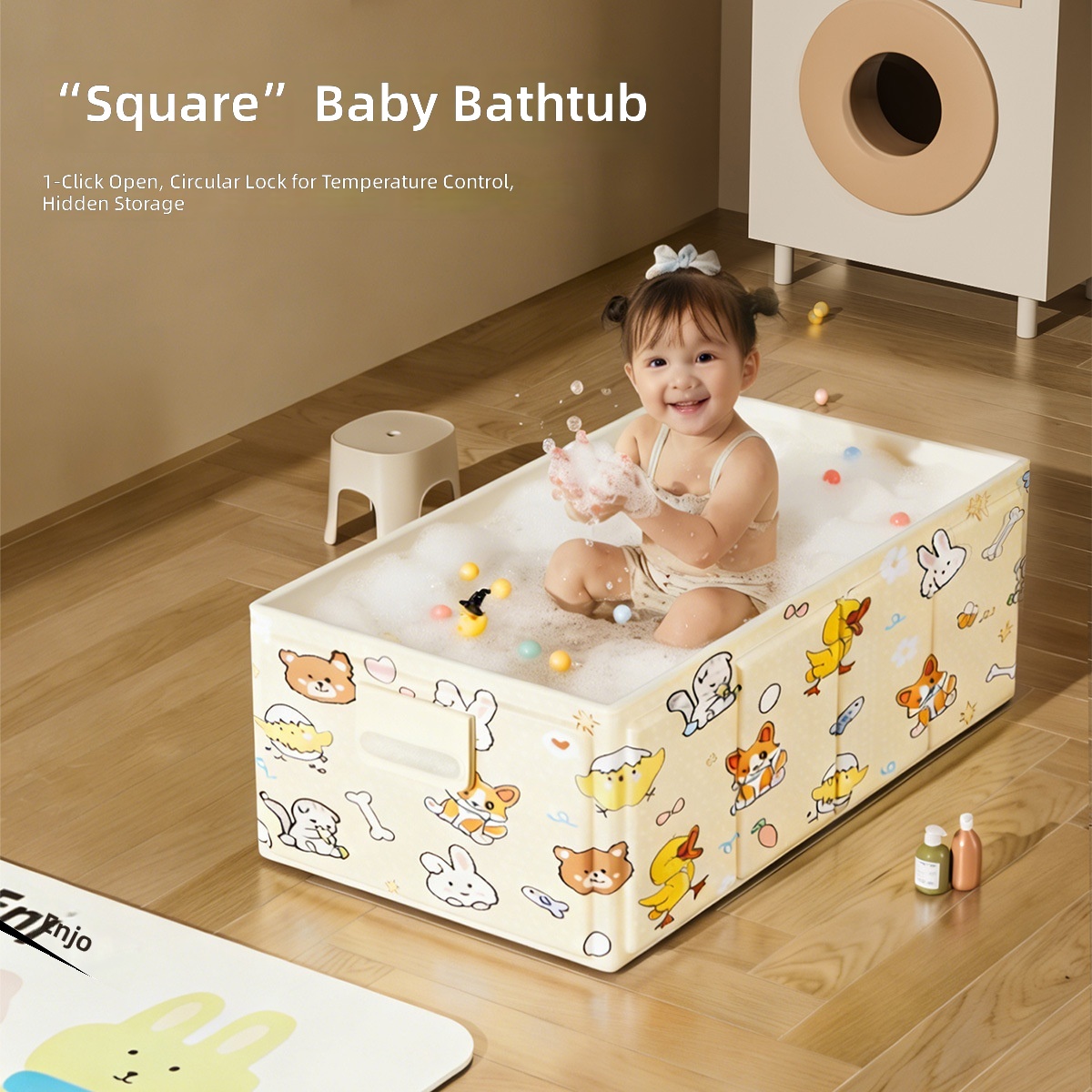 Baby Bath Tub Foldable - 접이식 아기 목욕통 신생아 유아용 접이식
