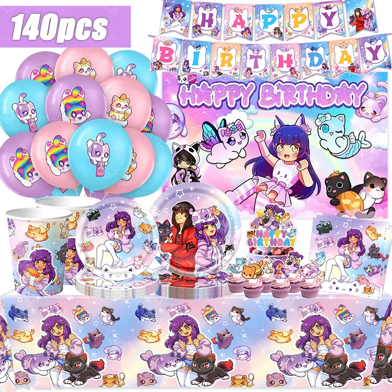 Baby Products Poster - Aphmau 생일 장식 핑크 비디오 게임