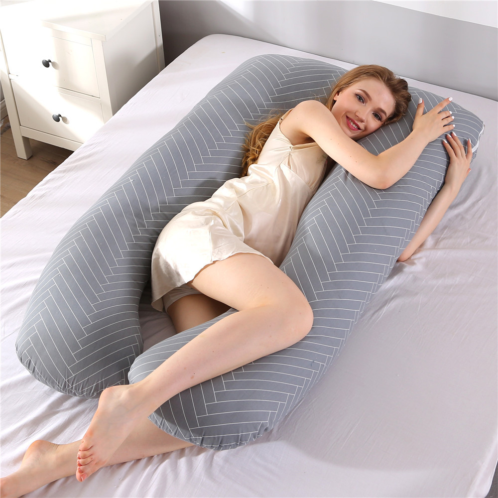 Nursing Pillow Breastfeeding - 임신 베개 130*70cm 임신 한 여성을위한
