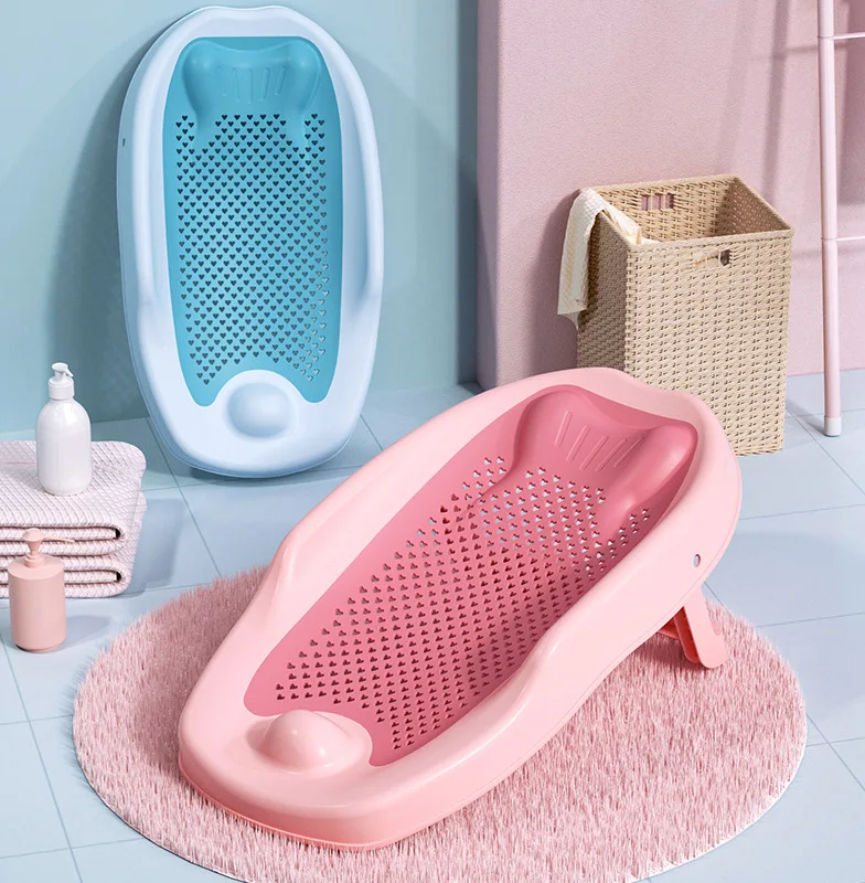 Baby Bath Tub Foldable - 신생아 조절 가능 목욕망 시트 쿠션