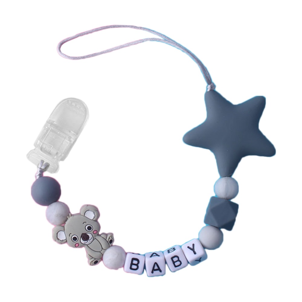 Baby Pacifier Clip - 맞춤형 이름 아기 젖꼭지 체인 클립