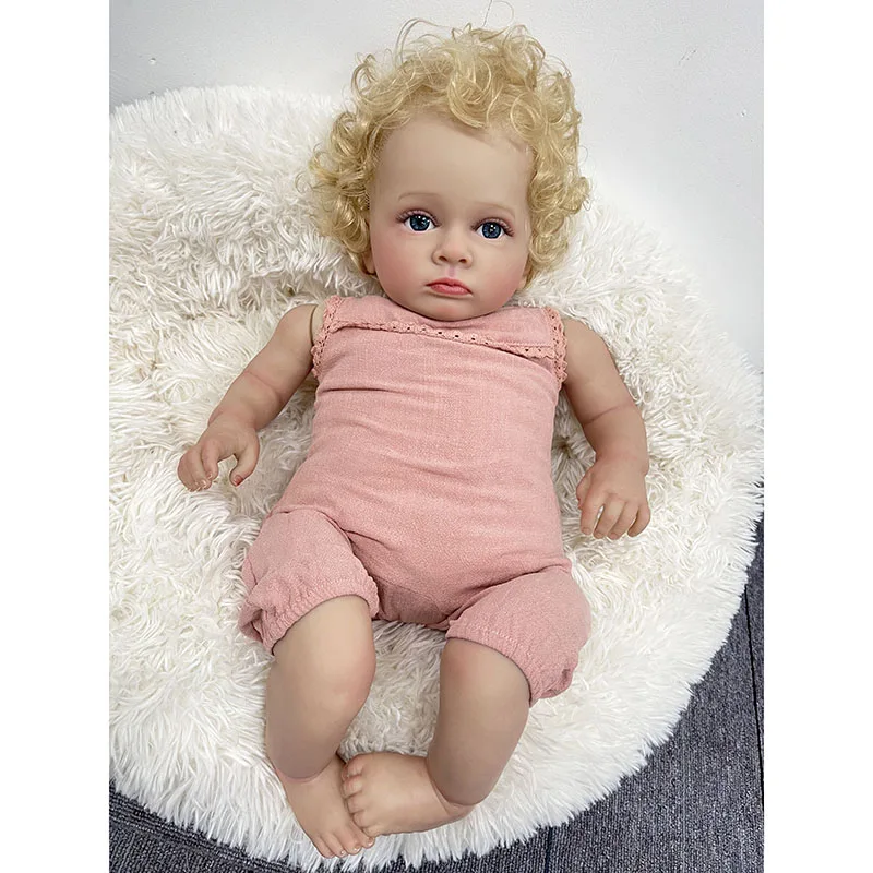 Baby Products For Curly Hair - 55CM 리본 유아 아기 인형 투티
