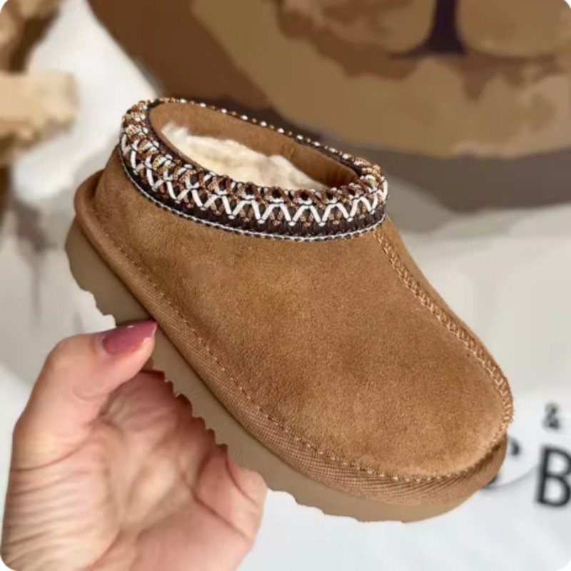 Baby Product Brand - 디자이너 겨울 어린이 모피 슬리퍼 태즈먼
