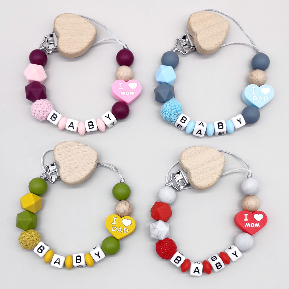 Baby Pacifier Clip - 맞춤형 개인 이름 아기 치발기 고리