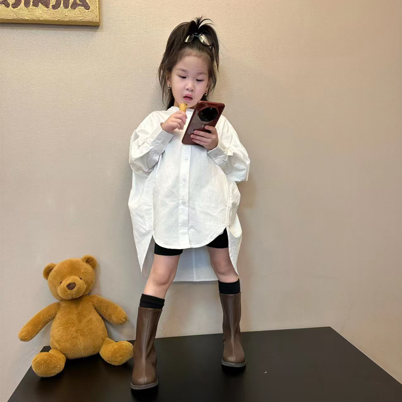 Baby Products Korea - 한국 아동복 여아 불규칙 셔츠 2026