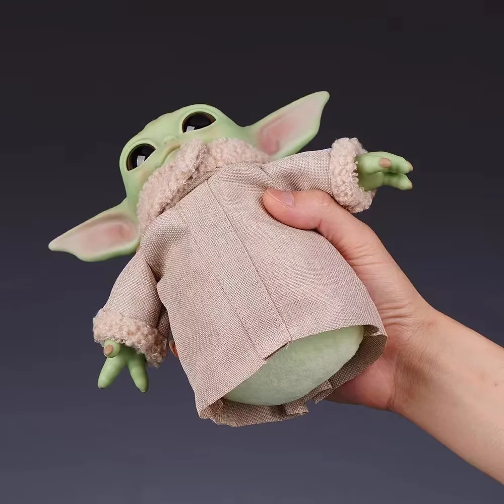 Baby Yoda Products - 17cm 애니메이션 베이비 요다 피규어, 옷을