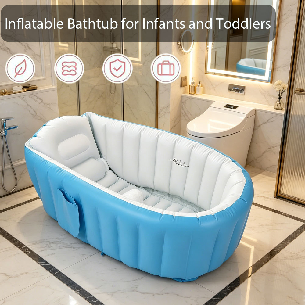 Baby Bath Tub Foldable - 공기 주입식 아기 욕조, 휴대용 접이식