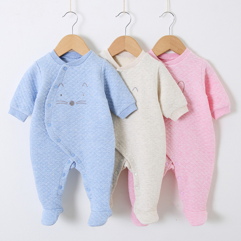 아기 면 롬퍼 옷 신생아 긴팔 유니섹스 우주복 파자마  - Baby Products Essential 리뷰 및 가격