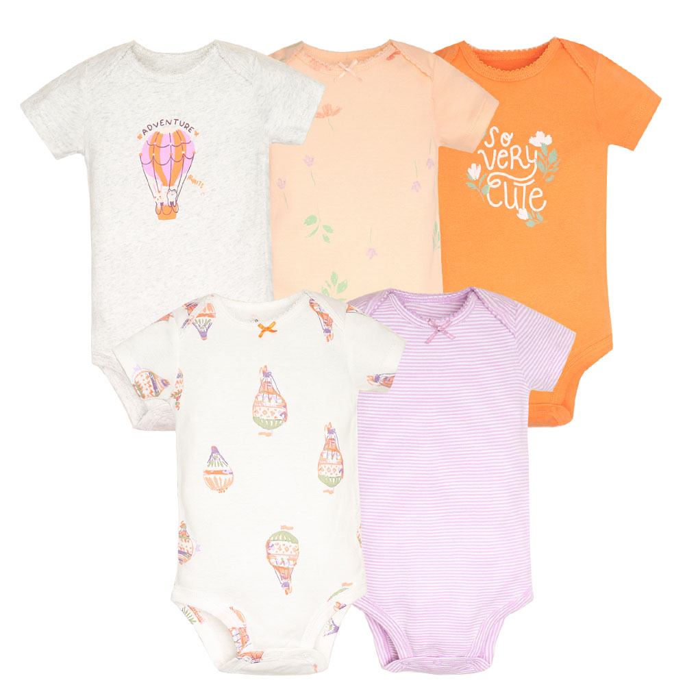 5 개/몫 아기 Bodysuit 패션 소녀 옷 면화 신 - Baby Products Essential 리뷰 및 가격