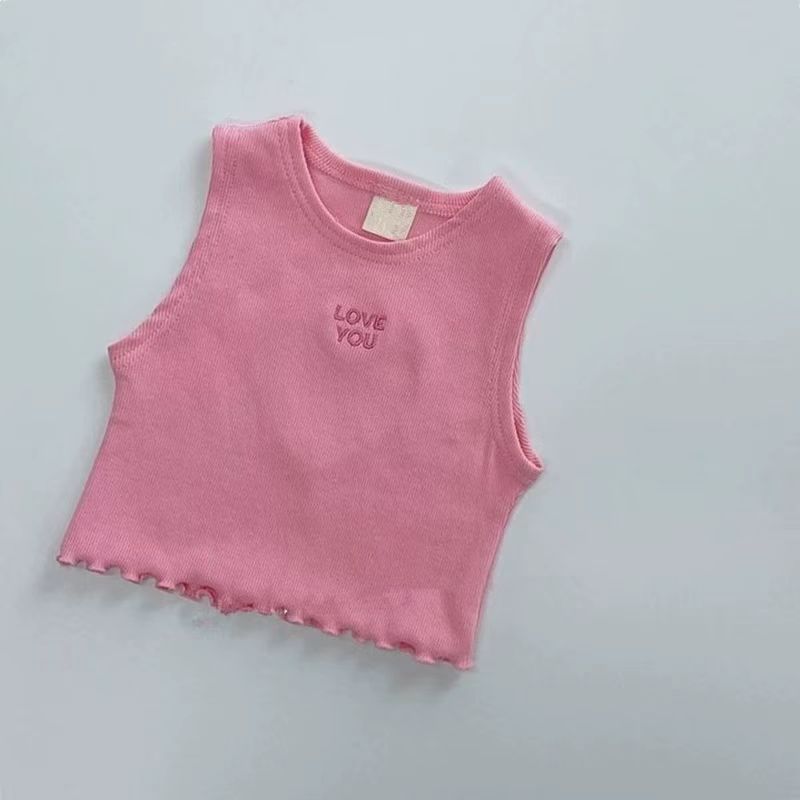 여아용 귀여운 할로우 하트 핑크 블루 조끼, 유아 패션 - Baby Products Korea 리뷰 및 가격