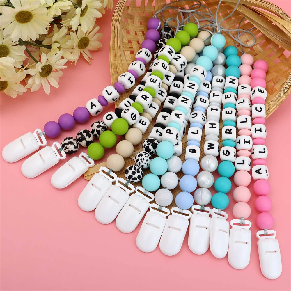 2pcs 아기 젖꼭지 홀더 맞춤형 이름 맞춤형 신생아  - Baby Pacifier Clip 리뷰 및 가격