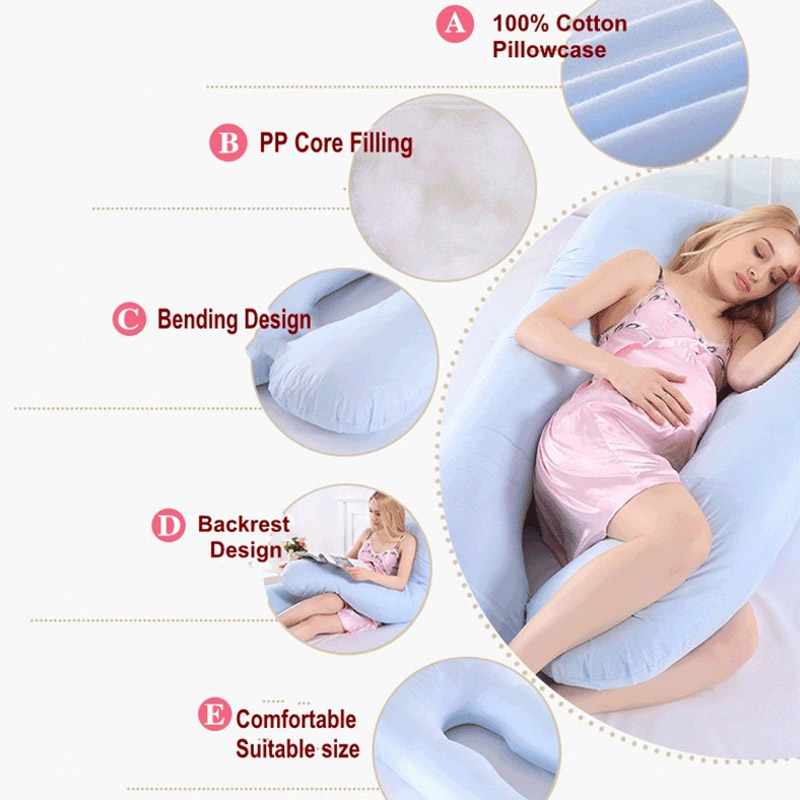 임신 베개 130*70cm 임신 한 여성을위한 수면 허 - Nursing Pillow Breastfeeding 리뷰 및 가격