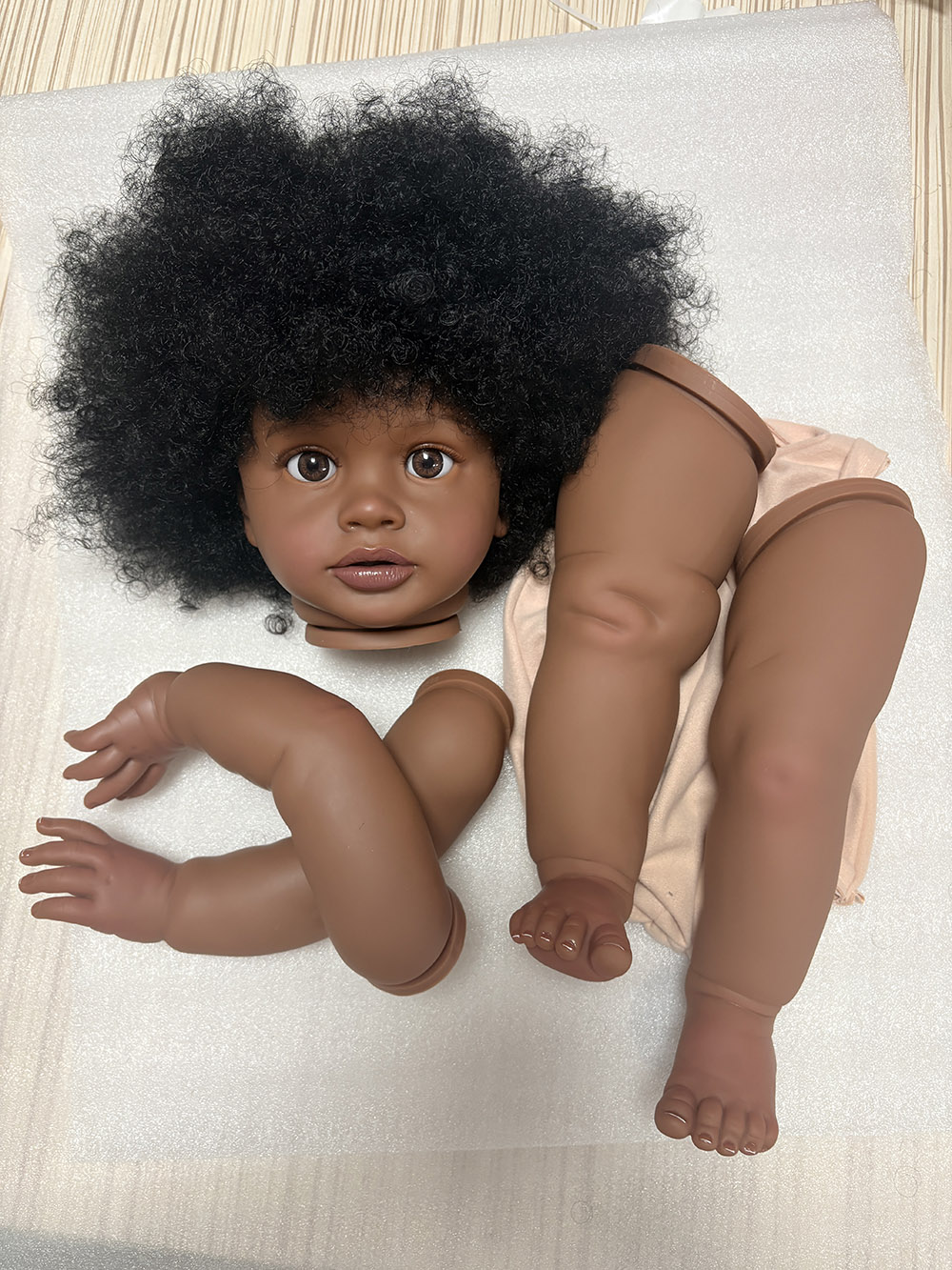 NPK 26인치 미완성 인형 리본 피파, 핸드 페인팅된 - Baby Products For Curly Hair 리뷰 및 가격