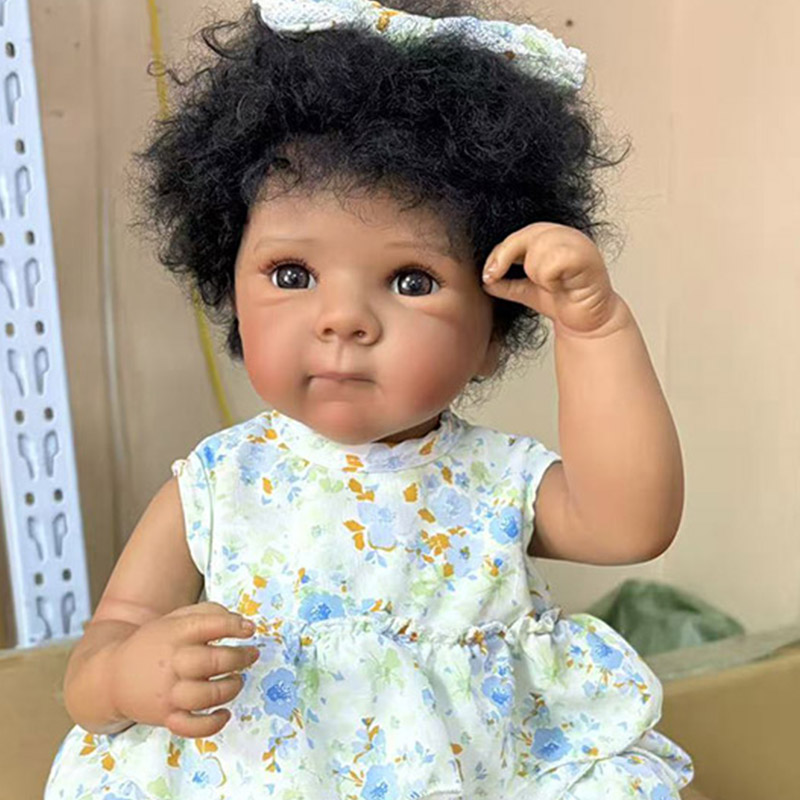다양한 스타일의 다크 스킨 풀 비닐 바디 베티 19인치 - Baby Products For Curly Hair 리뷰 및 가격
