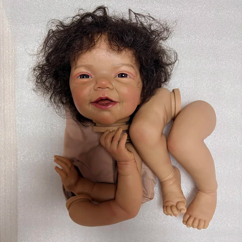 NPK 18인치 다크 스킨 수제 제작 블랙 곱슬머리 리 - Baby Products For Curly Hair 리뷰 및 가격