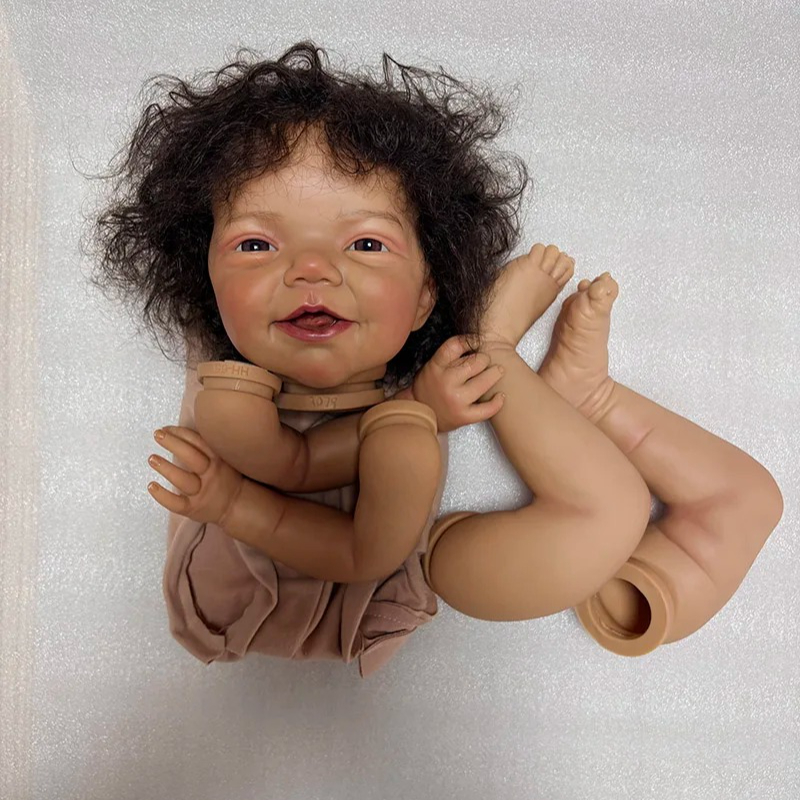 NPK 18인치 다크 스킨 수제 제작 블랙 곱슬머리 리 - Baby Products For Curly Hair 리뷰 및 가격