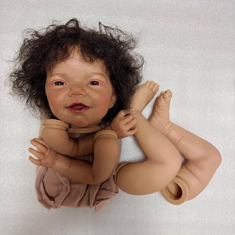 NPK 18인치 다크 스킨 수제 제작 블랙 곱슬머리 리 - Baby Products For Curly Hair 리뷰 및 가격