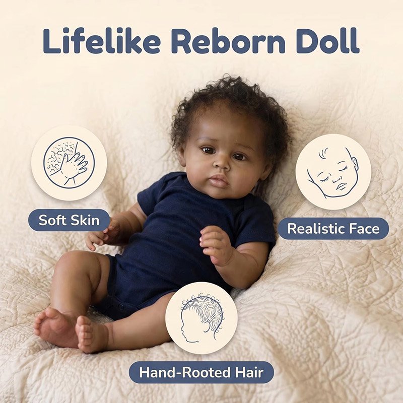 48cm 부드러운 실리콘 비닐 루벤 터치 소프트 인형, - Baby Products For Curly Hair 리뷰 및 가격