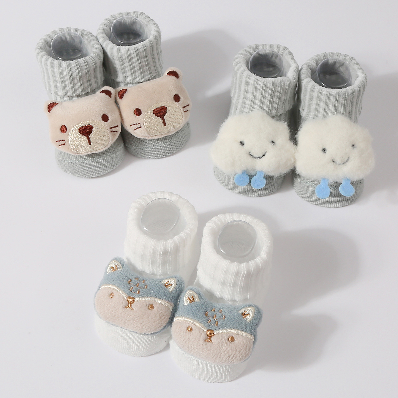 3 짝/대 아기 양말 소녀 소년 신생아 액세서리 만화  - Baby Products Essential 리뷰 및 가격