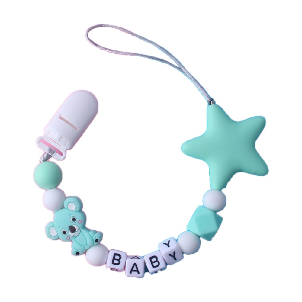 맞춤형 이름 아기 젖꼭지 체인 클립 동물 실리콘 노리개 - Baby Pacifier Clip 리뷰 및 가격