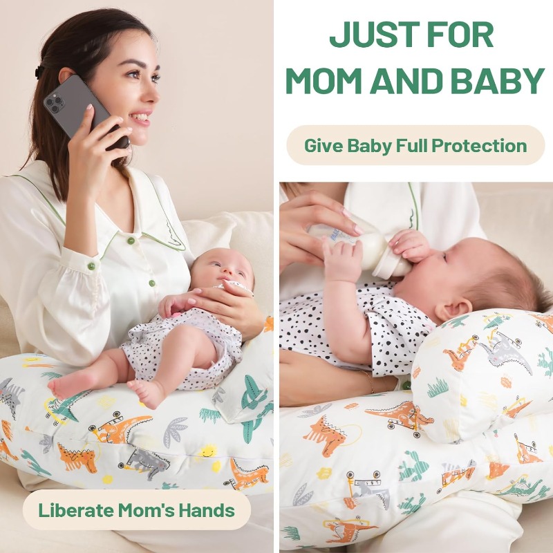 동물 무늬 커버가 있는 수유 베개 - 탈부착 및 세탁  - Nursing Pillow Breastfeeding 리뷰 및 가격
