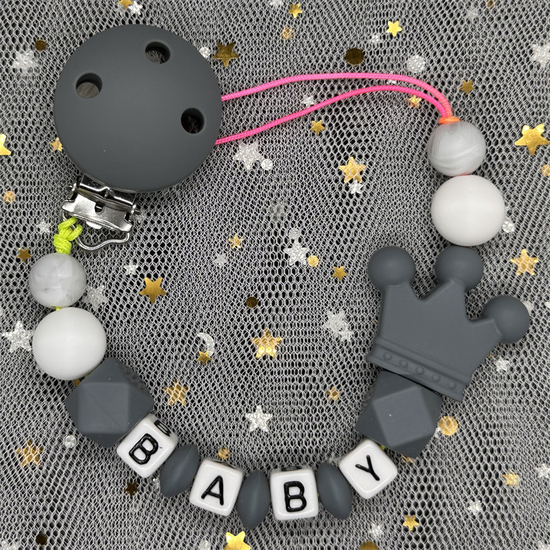 사용자 정의 이름 실리콘 아기 젖꼭지 클립 맞춤 이름  - Baby Pacifier Clip 리뷰 및 가격