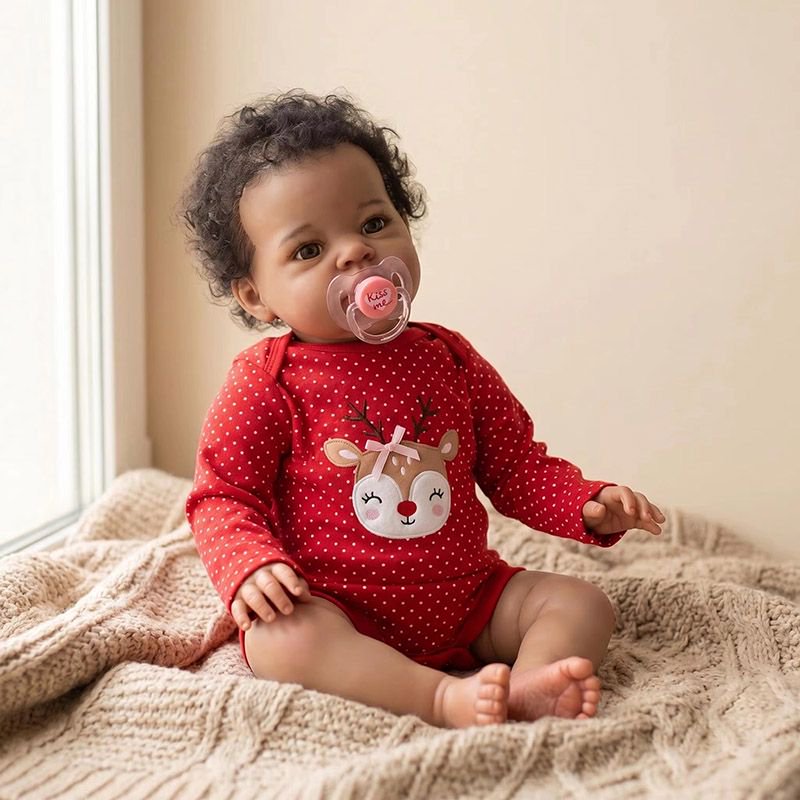 19인치 완성형 베이비 랜니 실제 사진처럼 어두운 피부 - Baby Products For Curly Hair 리뷰 및 가격