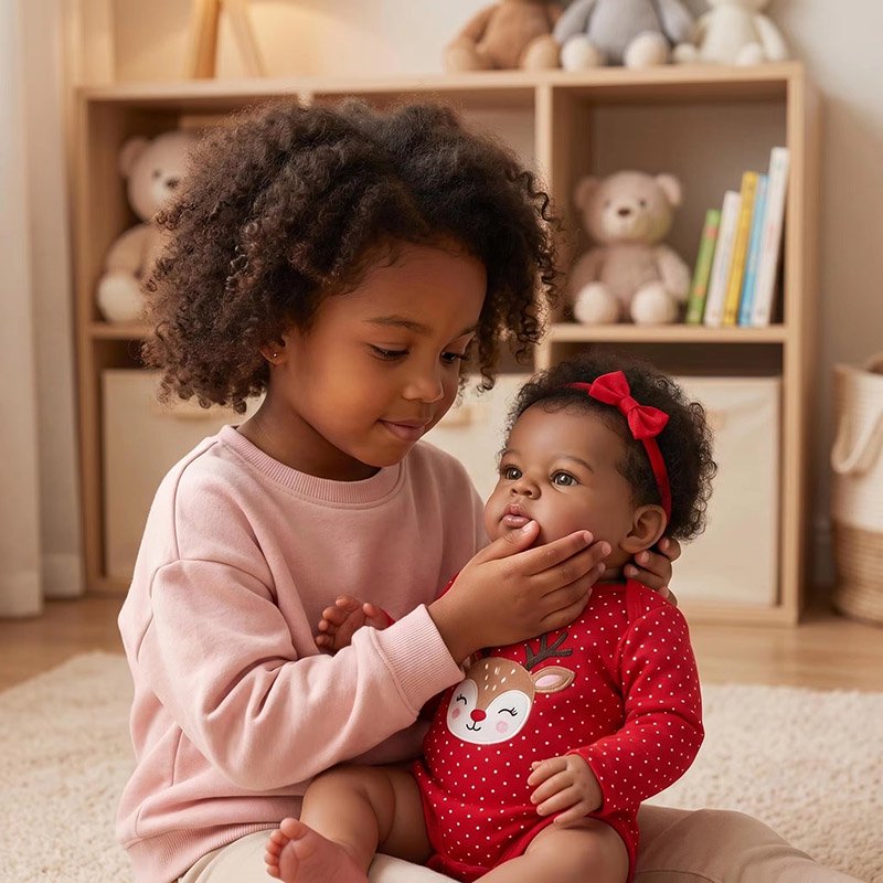 19인치 완성형 베이비 랜니 실제 사진처럼 어두운 피부 - Baby Products For Curly Hair 리뷰 및 가격