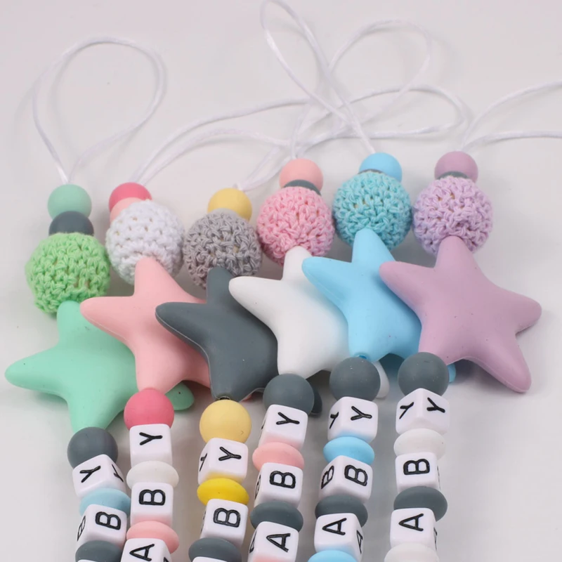 새로운 맞춤형 이름 아기 Teether 팔찌 식품 학년 - Baby Pacifier Clip 리뷰 및 가격