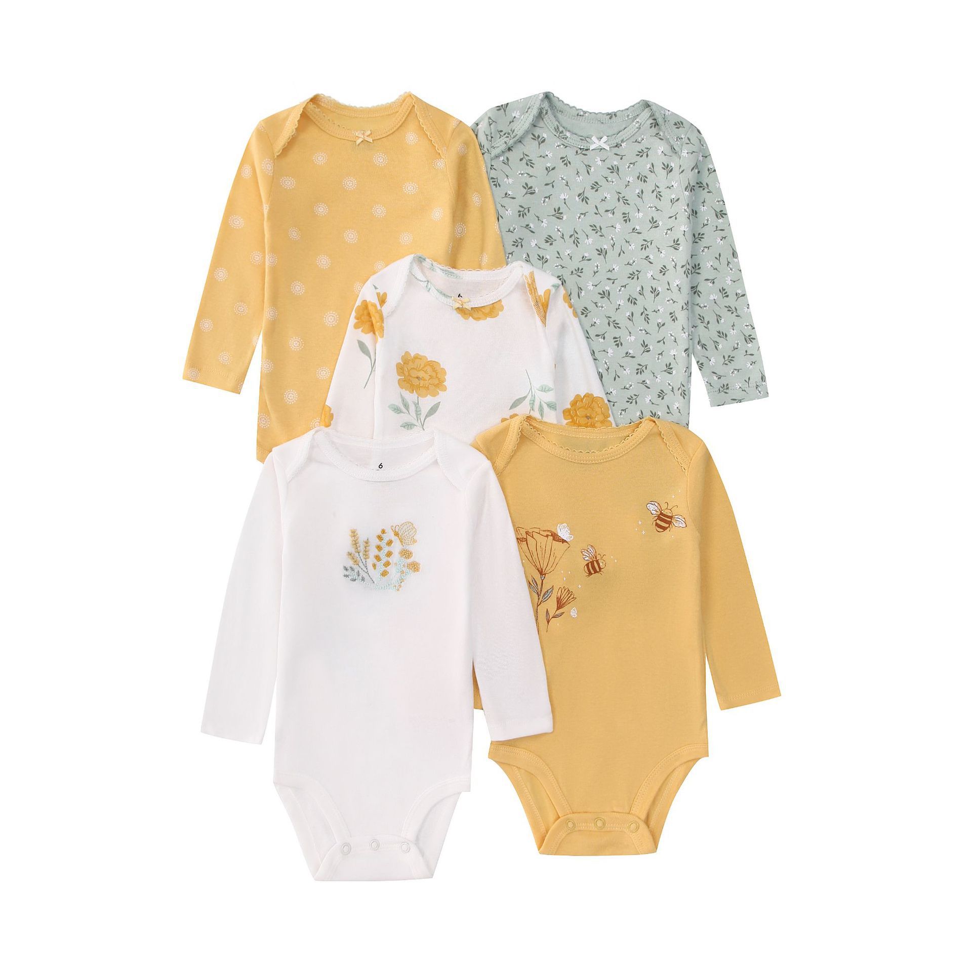 5PCS 신생아 유아 아기 바디 슈트 긴 소매 만화 동 - Baby Products Essential 리뷰 및 가격
