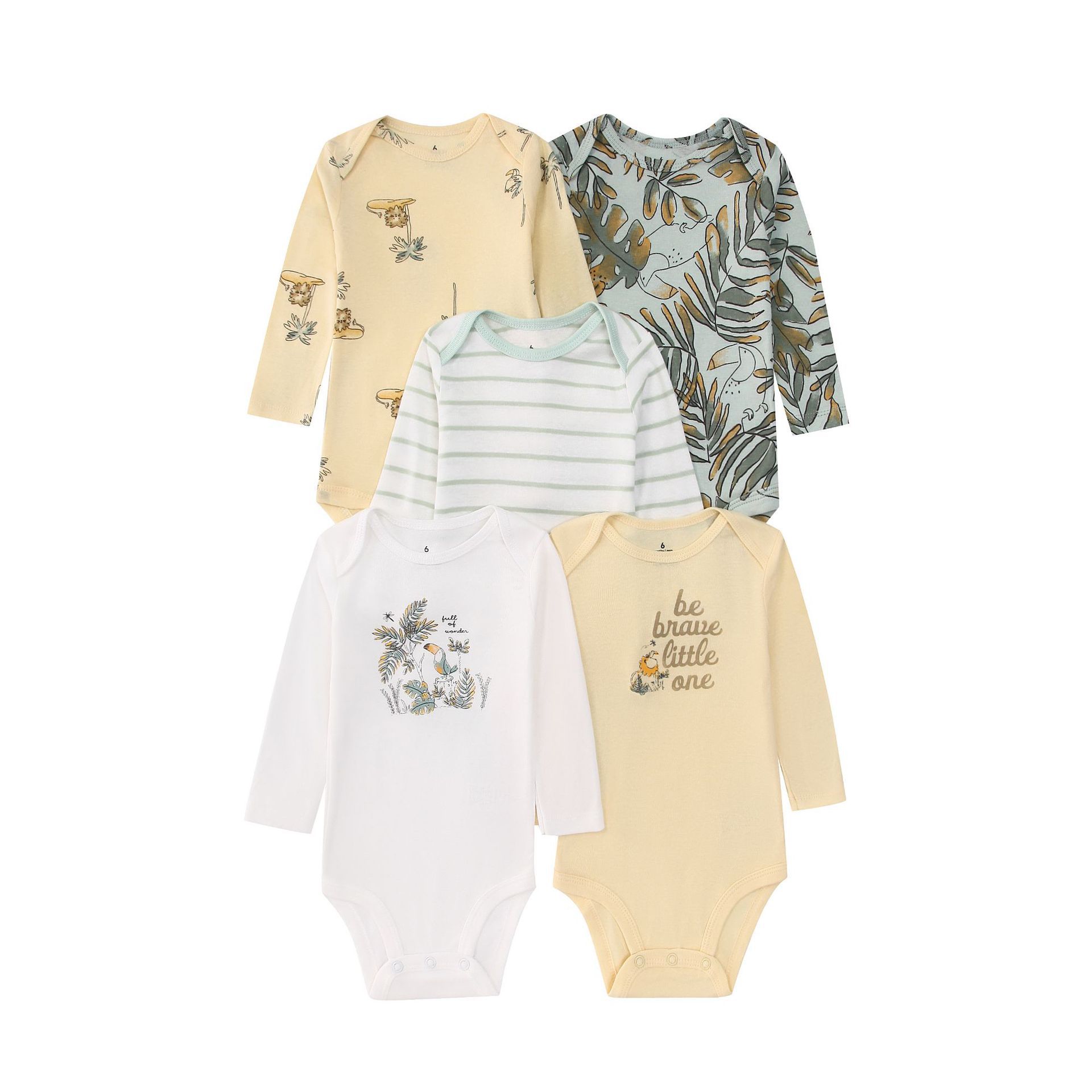 5PCS 신생아 유아 아기 바디 슈트 긴 소매 만화 동 - Baby Products Essential 리뷰 및 가격