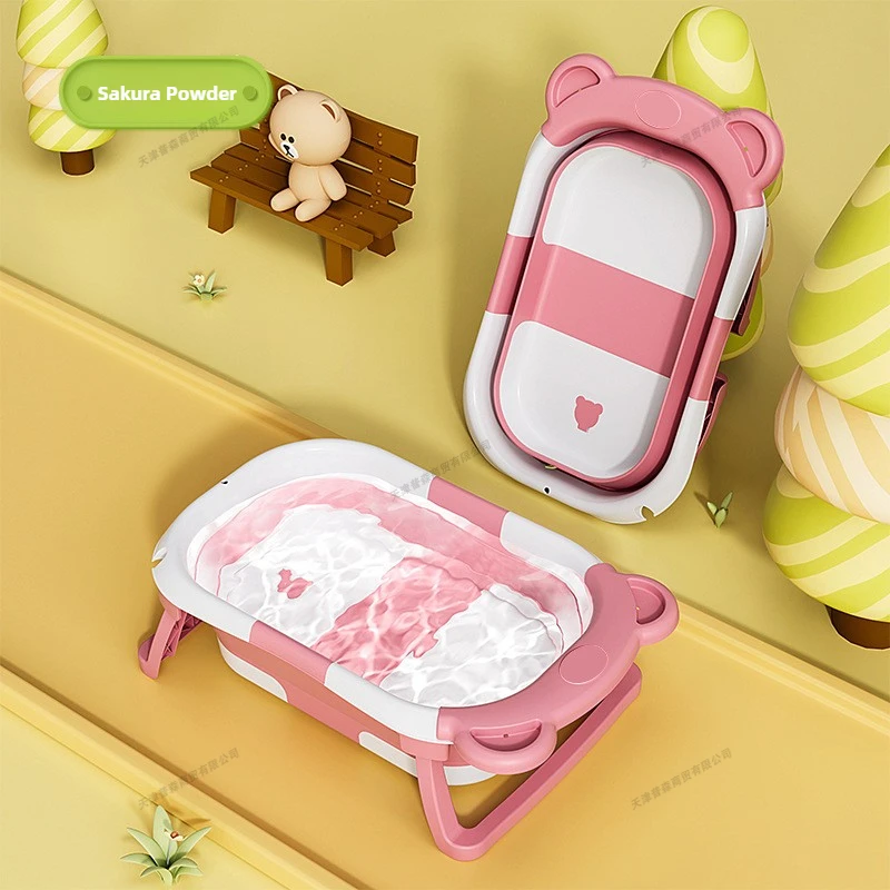 접이식 아기 욕조 지능형 온도 표시 신생아 욕조 곰돌이 - Baby Bath Tub Foldable 리뷰 및 가격