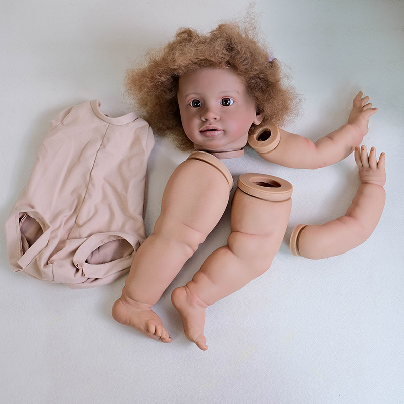 26인치 다크 스킨 리본 피파 인형 키트 다층 페인팅  - Baby Products For Curly Hair 리뷰 및 가격